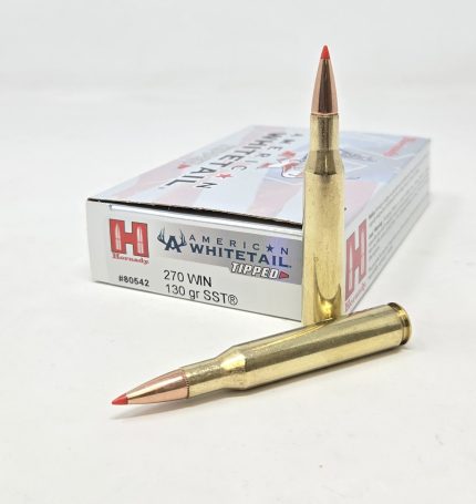 Hornady 270 Win Ammunition American Whitetail H80542 130 Grain SST Tipped 20 Rounds