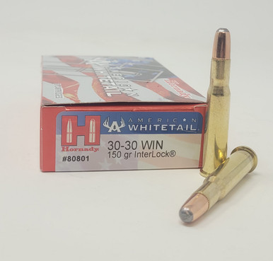 Hornady 30-30 Win American Whitetail H80801 150gr Interlock CASE 200 rounds