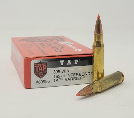 Hornady 308 Win Ammunition T.A.P H80995 165 Grain Interbond Ballistic Tip 20 Rounds