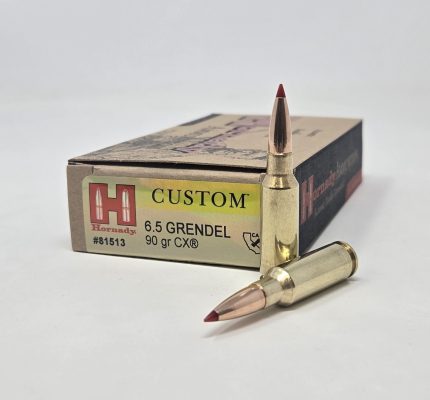 Hornady 6.5 Grendel Ammunition Custom H81513 90 Grain CX Ballistic Tip 20 Rounds