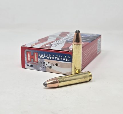 Hornady 400 Legend Ammunition American Whitetail H82461 210 Grain Interlock Soft Point 20 Rounds