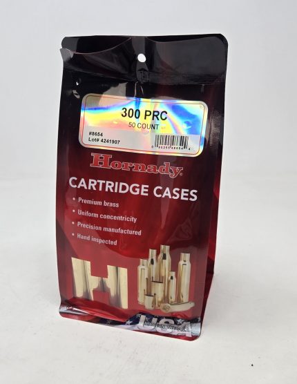 Hornady 300 PRC Unprimed Reloading Brass Casings H8654 50 Pieces