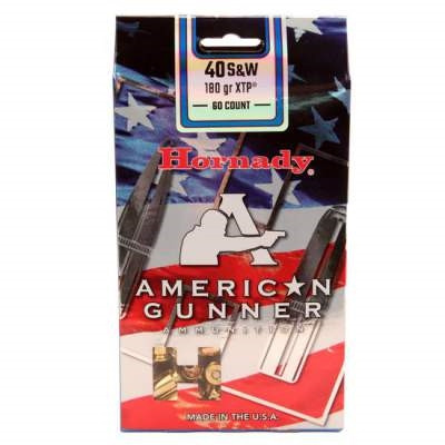 Hornady 40 S&W American Gunner H91367 180gr XTP 60 rounds