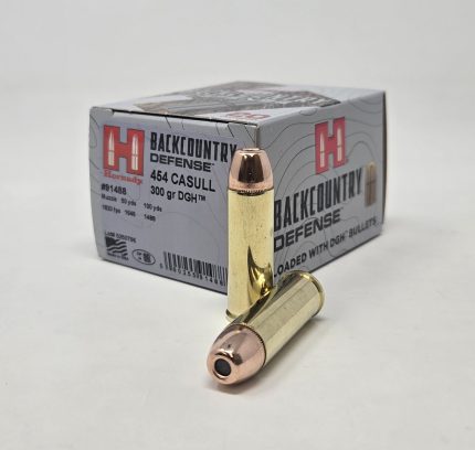 Hornady 454 Casull Ammunition Backcountry Defense  DGH H91488 300 Grain Jacketed Hollow Point 20 Rounds