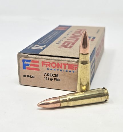 Hornady 7.62x39mm Ammunition Frontier HFR420 123 Grain Full Metal Jacket 20 Rounds