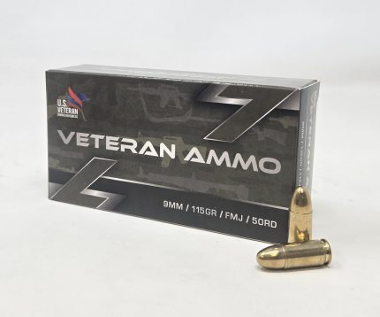 Hyperion Veteran Ammo 9mm Ammunition HMBX9115 115 Grain Full Metal Jacket CASE 1000 Rounds