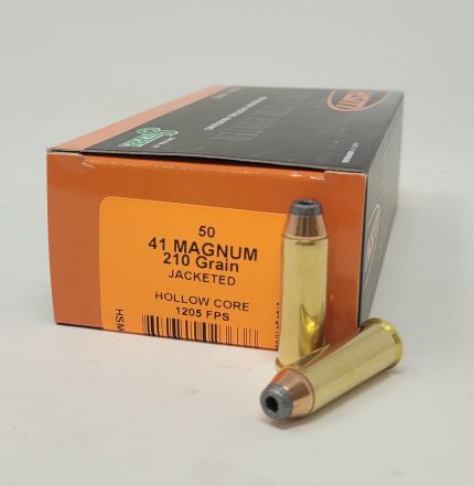 HSM 41 Rem Magnum Ammunition Pro Pistol Hunter HSM41-6-N 210 Grain Jacketed Hollow Core 50 Rounds