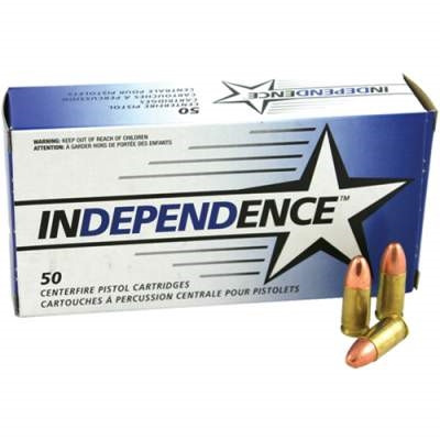 Federal 9mm Independence IND5250 115 Grain Full Metal Jacket CASE 1000 rounds