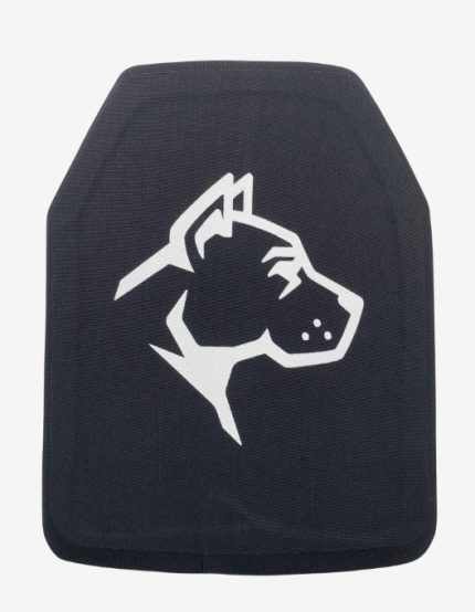 Guard Dog Body Armor Level 4 Ceramic Plate With Spall Guard 10"x12" Black IVPLATE