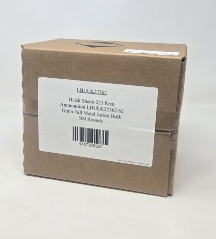 Black Sheep 223 Rem Ammunition LBULK22362 62 Grain Full Metal Jacket Bulk 500 Rounds