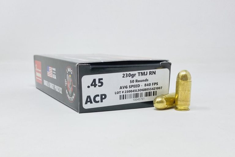 LMMG 45 Auto *REMAN* Ammunition LMMG45ACP 230 Grain Total Metal Jacket Round Nose 50 Rounds