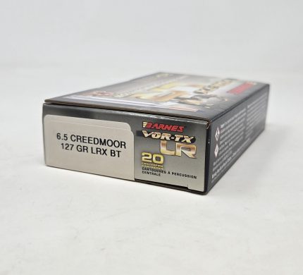 Barnes 6.5mm Creedmoor Ammunition Copper LRX LR65CR01 127 Grain Long Range Ballistic Tip 20 Rounds