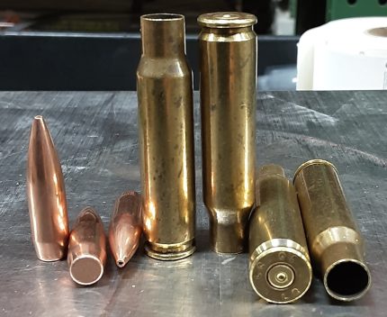 Lake City .308 Once Fired Brass With Sierra Match King Hollow Point 175 Grain Projectile MCC308MKB175GRCP Combo Pack 100 Pieces