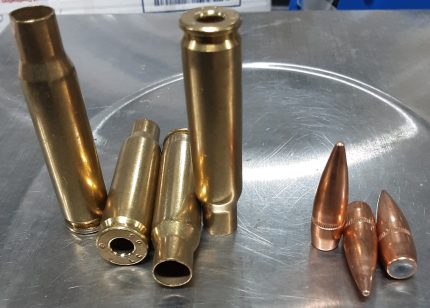 .308 Once Fired Deprimed Brass With 147 Grain Full Metal Jacket Boat Tail  Projectiles MCC308OFD147GRFMJCP Combo Pack 100 Pieces