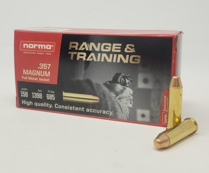 Norma 357 Magnum Ammunition 620640050 158 Grain Full Metal Jacket CASE 1000 Rounds