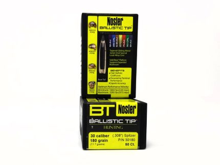 Nosler 30 Caliber (.308 diam)  Reloading Bullets 30180 180 Grain Spitzer 50 Pieces