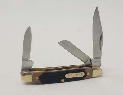Old Timer Junior Triple Blade Folding Pocket Knife OLT108OT Sawcut/Stainless Steel