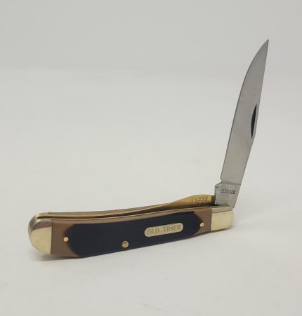 Old Timer Gunstock Trapper Folding Lockblade Pocket Knife OLT194OT Sawcut/Stainless Steel