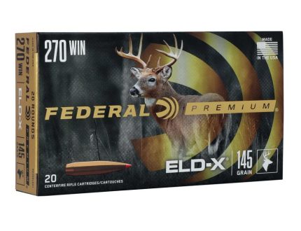 Federal Premium 270 Win Ammunition P270ELDX1 145 Grain ELD-X 20 Rounds