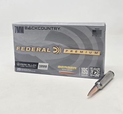 Federal Premium 7mm Backcountry Ammunition P7BCEH1 195 Grain Berger Elite Hunter Hollow Point 20 Rounds