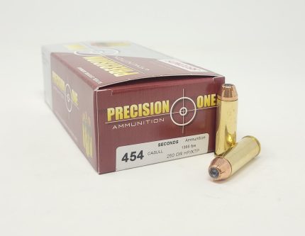 Precision One 454 Casull Ammunition SECONDS PONE1599 250 Grain XTP Jacketed Hollow Point 50 Rounds