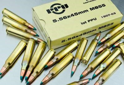 Prvi PPU 5.56x45mm NATO Ammunition PP561 M855 62 Grain Green Tip Steel Core Full Metal Jacket Case of 1000 Rounds