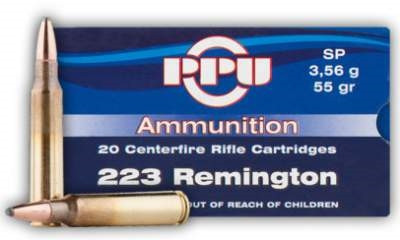 Prvi PPU 223 Rem Ammunition PP59 55 Grain Full Metal Jacket Case of 1000 Rounds