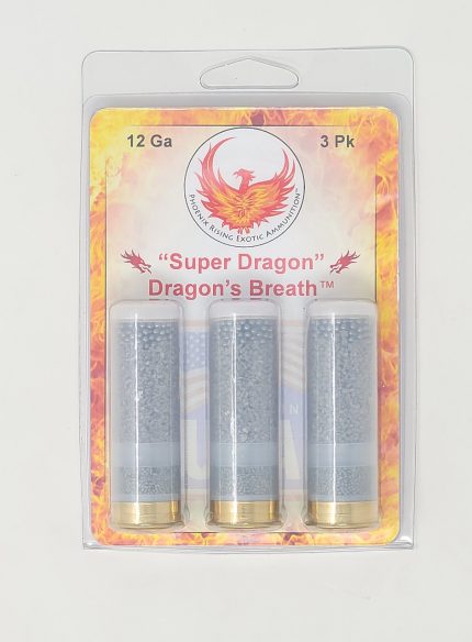 Phoenix Rising 12 Gauge Ammunition Super Dragon PR12DRAGON 2-3/4" Dragon's Breath 3 Rounds