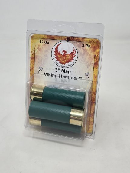 Phoenix Rising 12 Gauge Ammunition Viking Hammer PR12VIKING 3" Fragmenting Slug With 00 Buckshot And #4 Buckshot 1130fps 3 Rounds