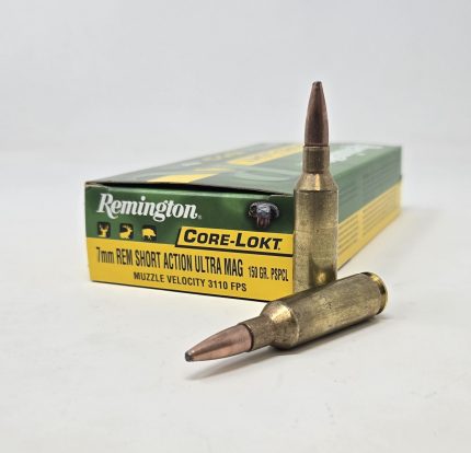 Remington 7mm Rem Short Action Ultra Mag Ammunition Core-Lokt PR7SM2 150 Grain Pointed Soft Point 20 Rounds