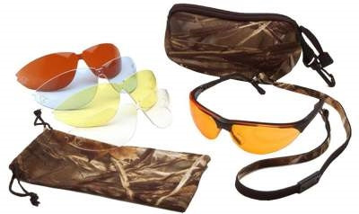 Pyramex DUCLAM1 Shooting Glasses Black Frame Five Lenses