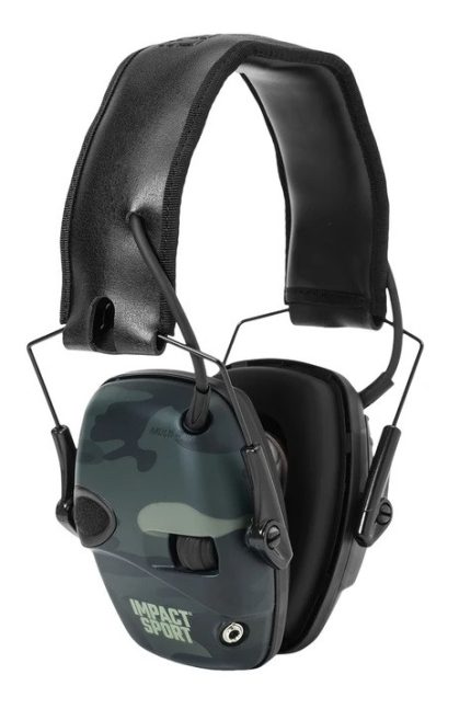 Howard Leight R-02527 Impact Sport Sound Amplification Electronic Shooting Earmuff Camo Black
