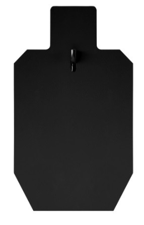 Ridgeline AR500 Steel Torso Target With T-Post Hanger RL10587 Black