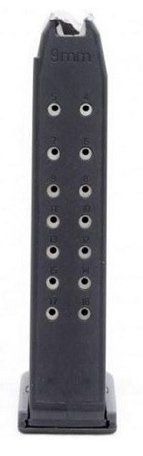 RWB 9mm Magazine 17 Rounder Black