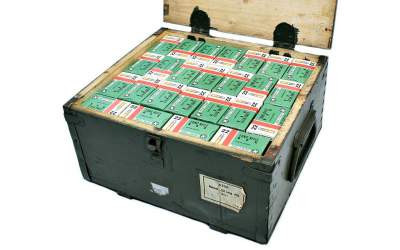 Sellier & Bellot 22LR Ammunition 38 Grain Lead Round Nose Wooden Crate of 6250 rounds