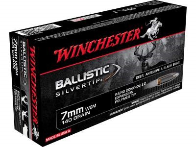 Winchester 7mm WSM Ammunition Supreme SBST7MMS 140 Grain Ballistic Silvertip 20 rounds