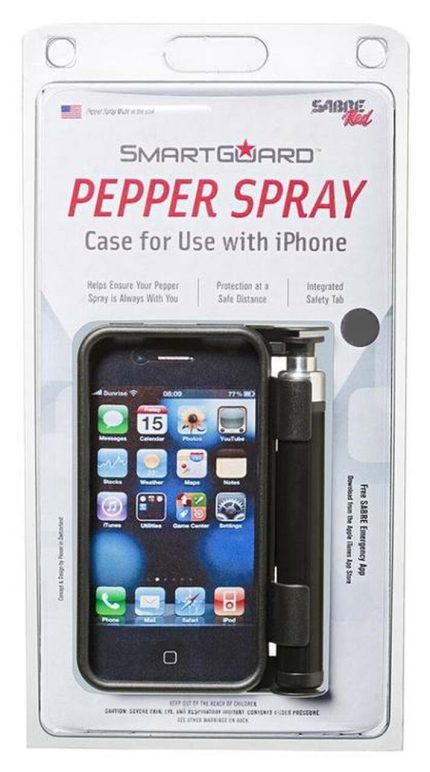 SmartGuard Pepper Spray iPhone 3 Case SG-3-BK-US Black