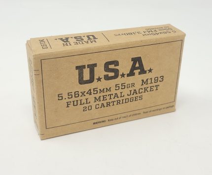 Winchester 5.56x45mm NATO Ammunition Service Grade SGM193KW 55 Grain M193 Full Metal Jacket CASE 1000 Rounds