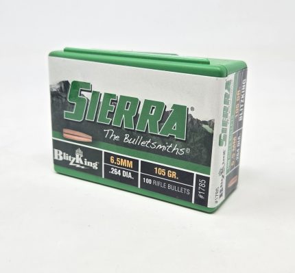 Sierra 6.5mm (.264 Dia) Reloading Bullets Blitzking  SRAA1785 105 Grain Ballistic Tip 100 Pieces