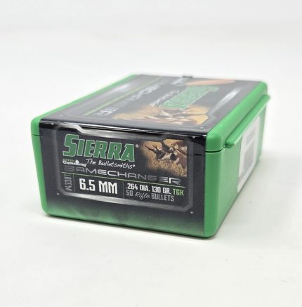 Sierra 6.5mm (.264 Dia) Reloading Bullets Tipped Gameking SRAA4330T 130 Grain Ballistic Tip 50 Pieces
