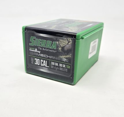 Sierra 30 Cal (.308 Dia) Reloading Bullets Tipped Gameking SRAA4681 180 Grain Ballistic Tip 100 Pieces