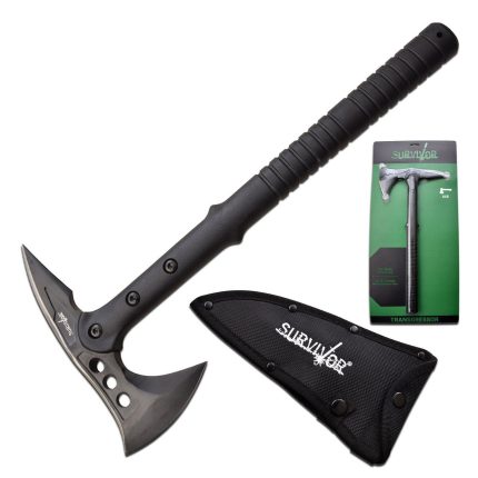 Survivor Transgressor Tactical Axe SVAXE002BKCS 15 Inch Overall (Black)