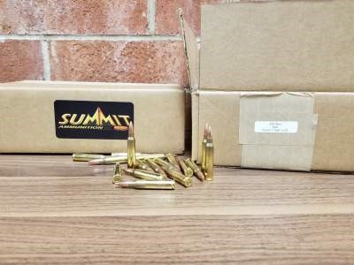 Summit 223 Rem Ammunition Bulk Pack 55gr Full Metal Jacket 500 rounds