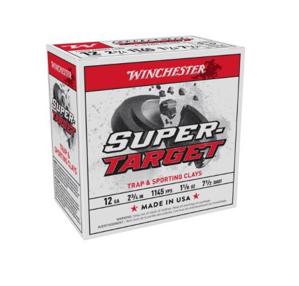 Winchester 12 Gauge Ammunition Target TRGT127 2-3/4"#7.5 Shot 1-1/8oz 1145 FPS CASE 250 rounds