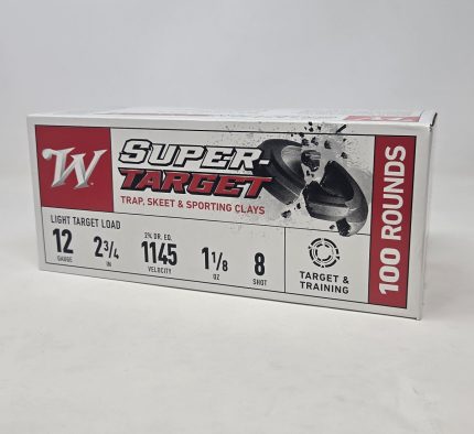 Winchester 12 Gauge Ammunition Super Target TRGT128VP 2-3/4" #8 Shot 1-1/8oz 1145fps Value Pack 100 Rounds