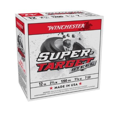 Winchester 12 Gauge Ammunition Super Target TRGTL12S7CASE 2-3/4" #7 Steel Shot 1oz 1290fps CASE 250 Rounds