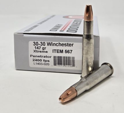Underwood 30-30 Win Ammunition UW567 147 Grain Solid Monolithic Xtreme Penetrator 20 Rounds