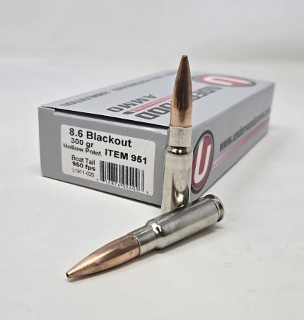 Underwood 8.6mm Blackout Ammunition UW951 300 Grain Boat Tail Hollow Point 20 Rounds