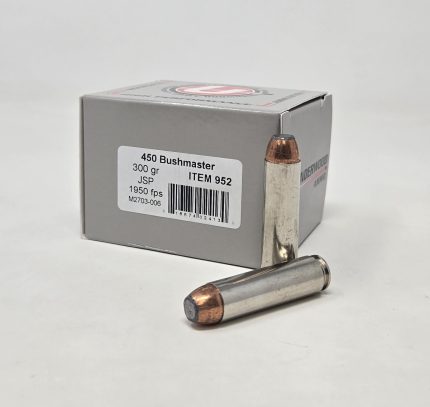 Underwood 450 Bushmaster Ammunition UW952 300 Grain Jacketed Soft Point 20 Rounds