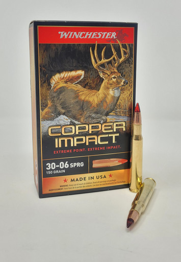 Winchester 30-06 Ammunition Copper Impact X3006CLF 150 Grain Extreme Point 20 Rounds